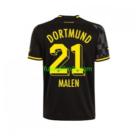 Fußballtrikots Borussia Dortmund Donyell Malen 21 Auswärts Trikotsatz 2022-2023